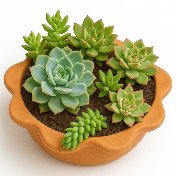 Terracotta Flower Planter Pot Bowl - Picture 4 of 11